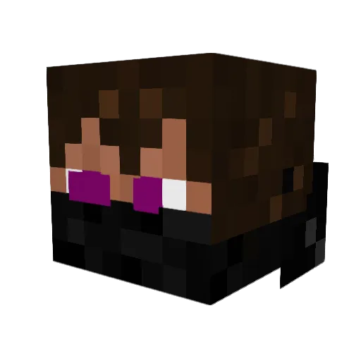 BuildingGriefer Minecraft avatar head, 3D render