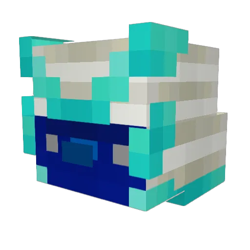 BuildingMovie Minecraft avatar head, 3D render
