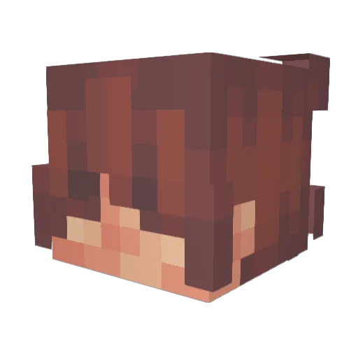 Buildp40 Minecraft avatar head, 3D render