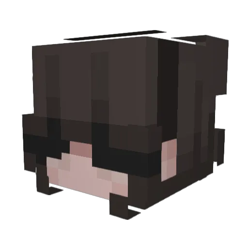 Built_d1ff Minecraft avatar head, 3D render