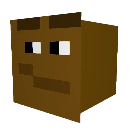 Buisness_Sibe Minecraft avatar head, 3D render