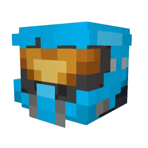 Bujace Minecraft avatar head, 3D render