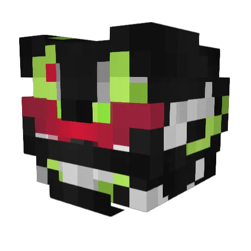Bujin_Sword Minecraft avatar head, 3D render