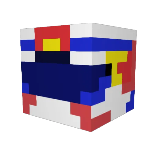 BukasLom Minecraft avatar head, 3D render