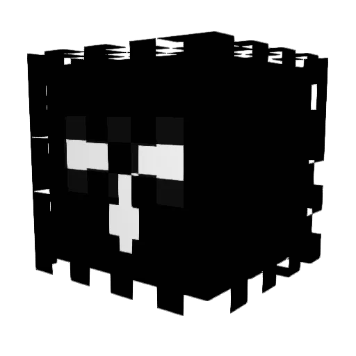 Bukeet_ Minecraft avatar head, 3D render