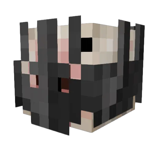 Bukhanka Minecraft avatar head, 3D render
