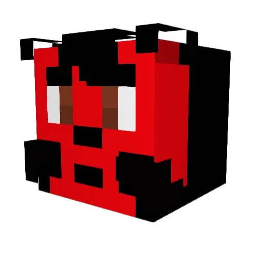 BukiFox Minecraft avatar head, 3D render