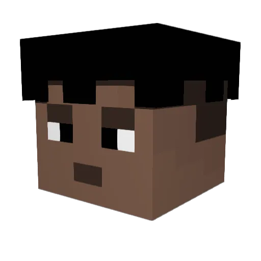 BukiZmaj Minecraft avatar head, 3D render