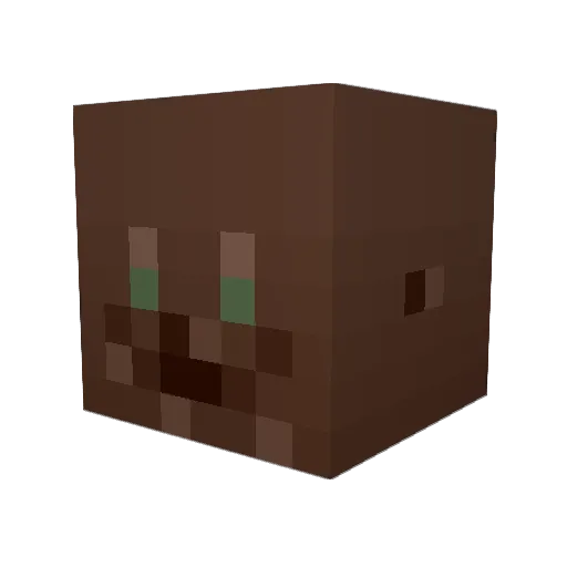 BukkitAPI Minecraft avatar head, 3D render