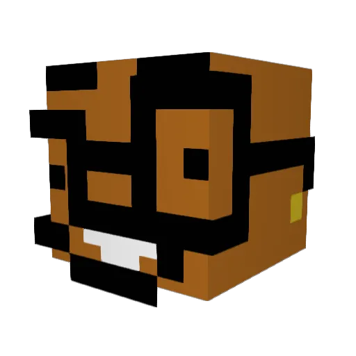BukoBoi Minecraft avatar head, 3D render