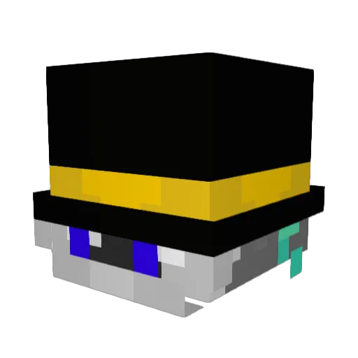 BukvaYa Minecraft avatar head, 3D render