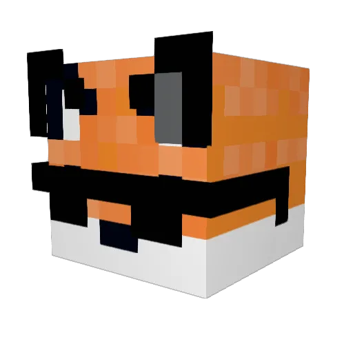 BulDok9 Minecraft avatar head, 3D render