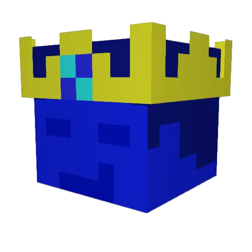 BulaBula Minecraft avatar head, 3D render