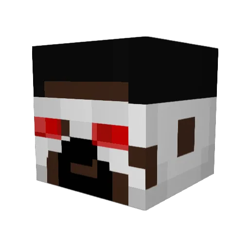 BulatTop Minecraft avatar head, 3D render
