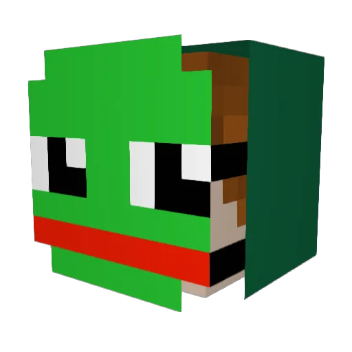 BulayHD Minecraft avatar head, 3D render