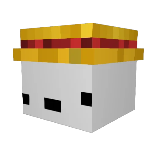 Bulblus Minecraft avatar head, 3D render