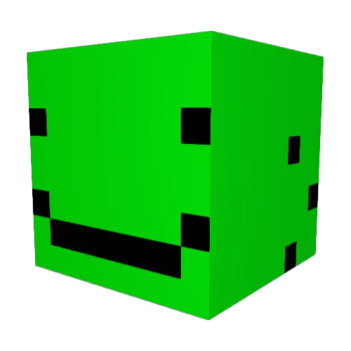 Bulboss Minecraft avatar head, 3D render