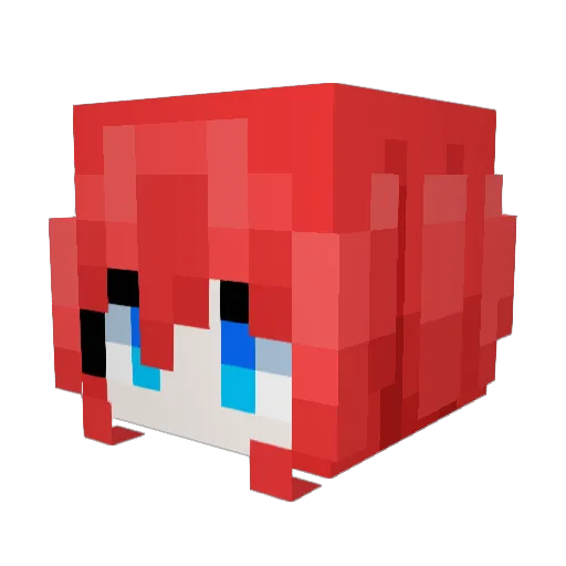 BuldSA Minecraft avatar head, 3D render