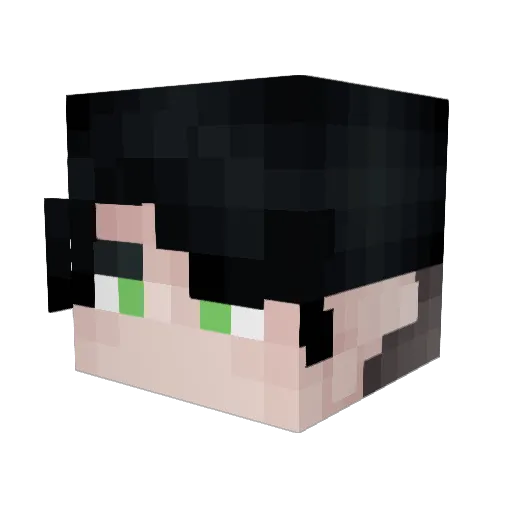 Buliabi Minecraft avatar head, 3D render