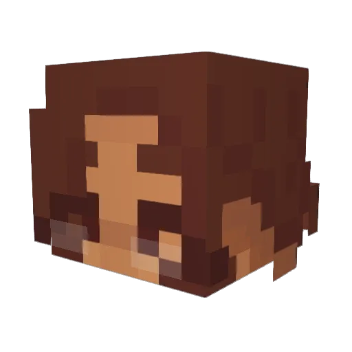 BulkaSheep Minecraft avatar head, 3D render