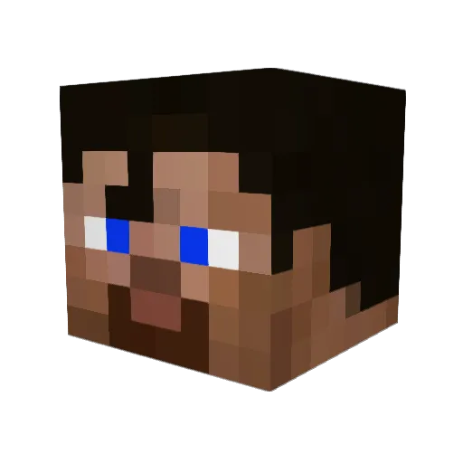 Bull0 Minecraft avatar head, 3D render