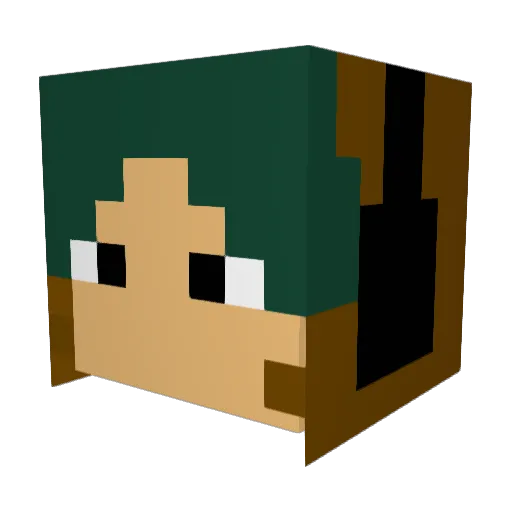BullSnake4 Minecraft avatar head, 3D render