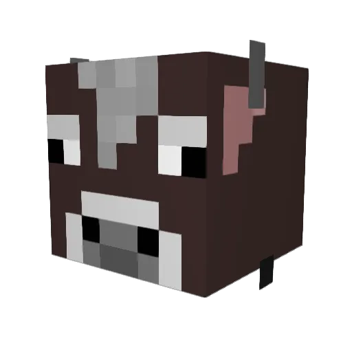 Bulldodgwres Minecraft avatar head, 3D render