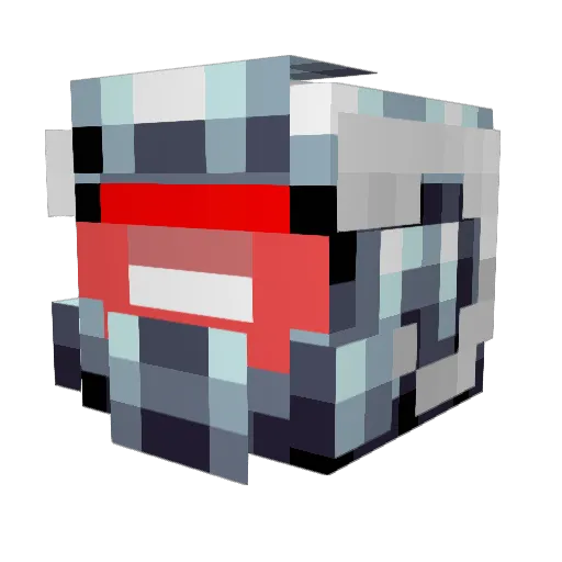 BulldogExtreme Minecraft avatar head, 3D render