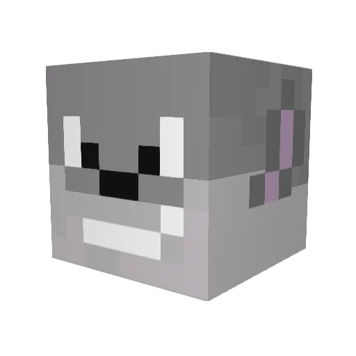 BulldogSp1k3 Minecraft avatar head, 3D render