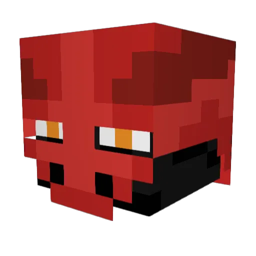 Bulldogboy64 Minecraft avatar head, 3D render