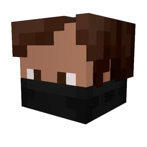 Bulldowser58 Minecraft avatar head, 3D render