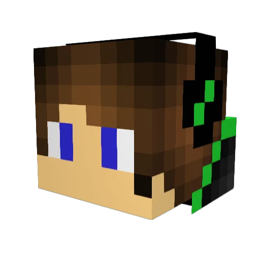 Bulldozer_781 Minecraft avatar head, 3D render