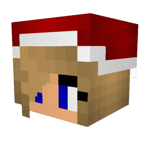 BulleDeSoda Minecraft avatar head, 3D render