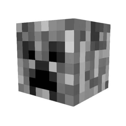Bullenwille Minecraft avatar head, 3D render