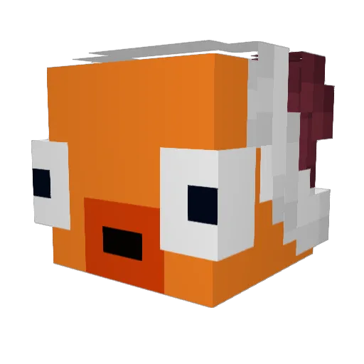 Bullenzz Minecraft avatar head, 3D render