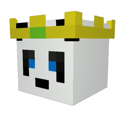 Bullerbo Minecraft avatar head, 3D render