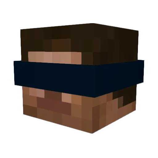 Bullerfranz Minecraft avatar head, 3D render