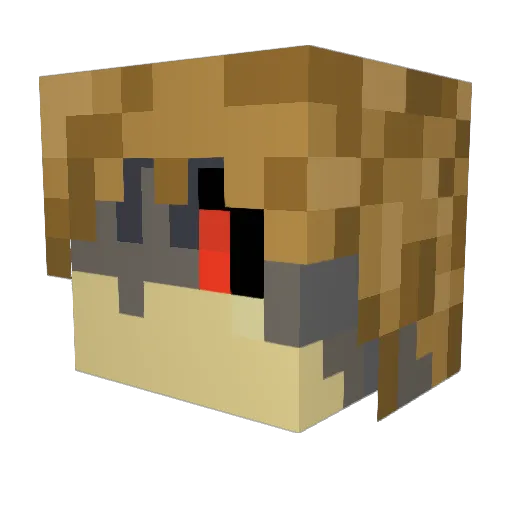 Bullermanden123 Minecraft avatar head, 3D render