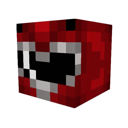 Bullet_Bin Minecraft avatar head, 3D render