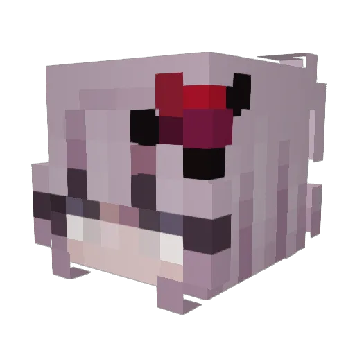 Bulletkitkat Minecraft avatar head, 3D render