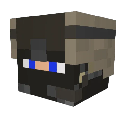Bulletmagn3t Minecraft avatar head, 3D render
