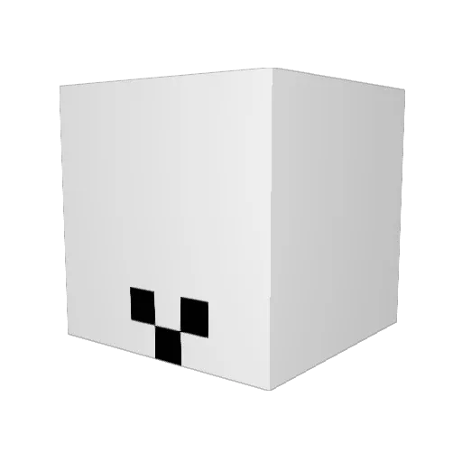 Bulletrom0 Minecraft avatar head, 3D render