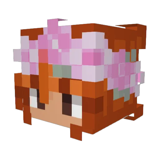Bullfrog_777 Minecraft avatar head, 3D render