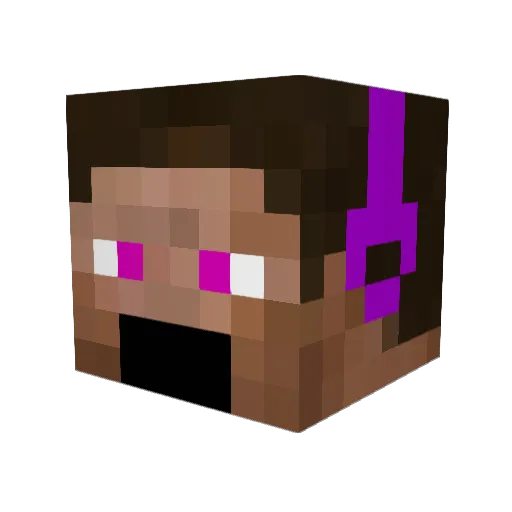 Bulli110 Minecraft avatar head, 3D render