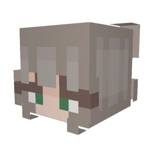 Bullit2002 Minecraft avatar head, 3D render