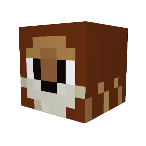 Bullman23 Minecraft avatar head, 3D render