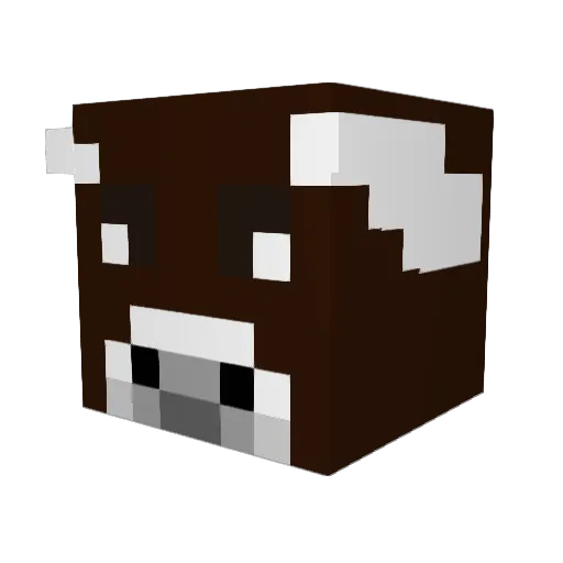Bullorot Minecraft avatar head, 3D render
