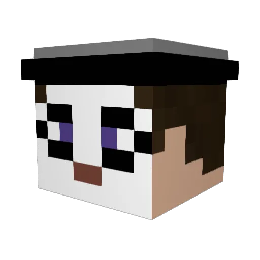 BullsEyez Minecraft avatar head, 3D render
