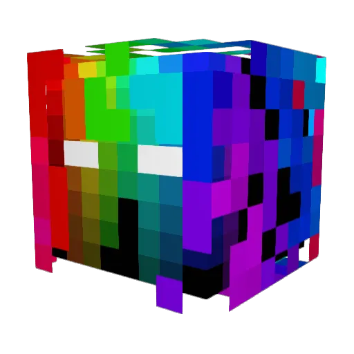 BullsNation Minecraft avatar head, 3D render