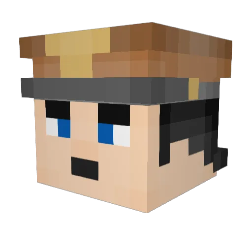 Bully_Hunter_10 Minecraft avatar head, 3D render